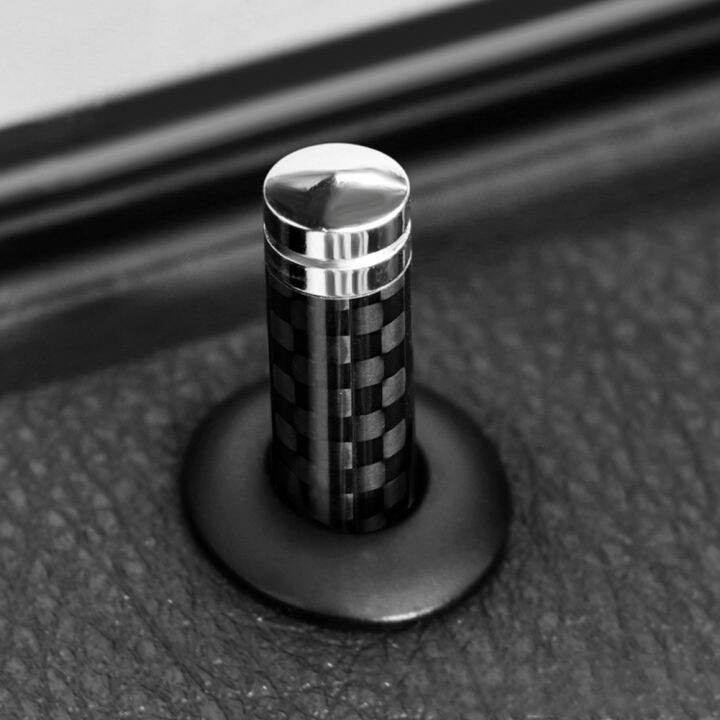[Free Ship] 4Pcs Car Door Lock Pin Cover Door Bolt Decorative Cap