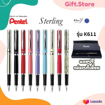 PENTEL PENNA REGALO ENERGEL STERLING K611 COLORE NERO (Cod. 0100945)