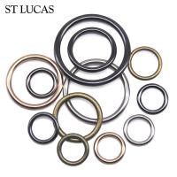 【CW】▨  Wholesale 20pcs/lot 20mm/25mm/30mm/35mm black bronze gold silver circle ring Connection alloy shoes bags