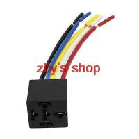 ;.[- High Quality Vehicle Cars Black Heat Resistant 5 Pin Automotive Relay Socket