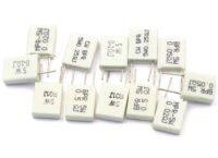 10PCS/lot 5W non inductive cement resistor resistance 0.01 0.02 0.05 0.1 0.2 0.22 0.33 0.5 ohm ceramic