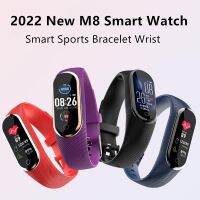 「Dark blue watch」2022ใหม่ M8WatchFitnessMen WomenBracelet BluetoothRate การตรวจสอบเลือด Smartwatch