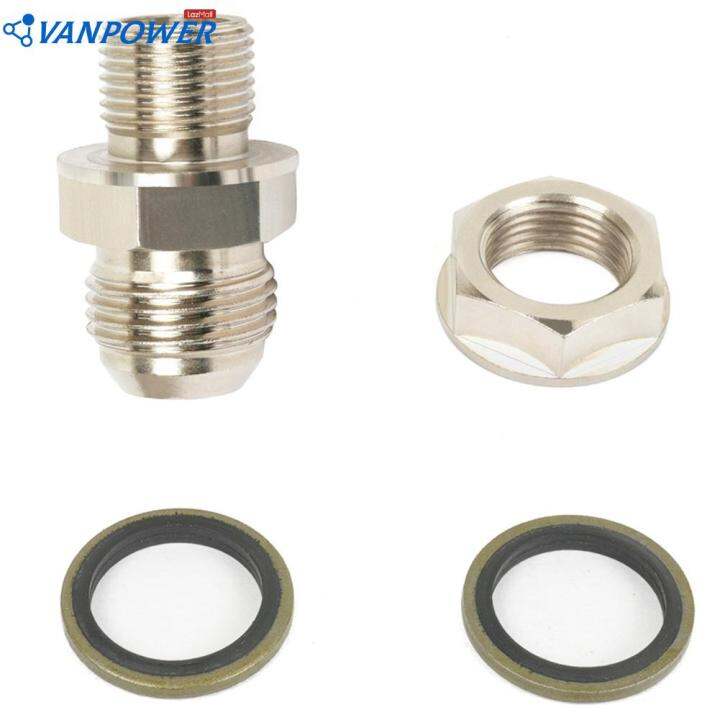 10AN To M18x1.5mm Turbo Oil Pan Plug No Weld Oil Return Drain Adapter ...