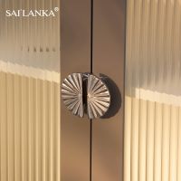 ☈✥ SAILANKA Brass Cupboard Pulls Knob Shiny Pattern Drawer Knob Cabinet Handles Home Hardware Decor/Shoe Cupboards Furniture Handle