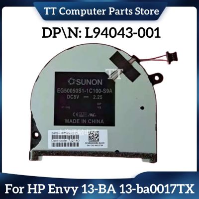 DXDFF TT ฮีทซิงค์พัดลมระบายความร้อนแล็ปท็อป CPU ของแท้ใหม่สำหรับอุปกรณ์เติมหมึก HP 13-BA 13-ba0017TX TPN-C145 L94043-001 Gratis Ongkir