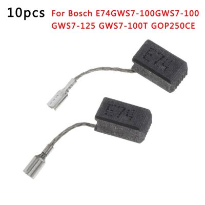 10pcs Carbon Brushes For Bosch E74/GWS7-100/GWS7-100 GWS7-125 GWS7-100T GOP250CE Electric Drill Electronic Hammer Angle Grinder Rotary Tool Parts Acce