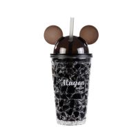 LAMAYON แก้วน้ำแข็งพลาสติก Mickey รุ่น CP11 500ML สีดำCome