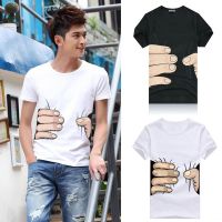 เสื้อยืด แขนสั้น ลาย 3D มือใหญ่ สลิม แฟชั่น สไตล์ฤดูร้อน