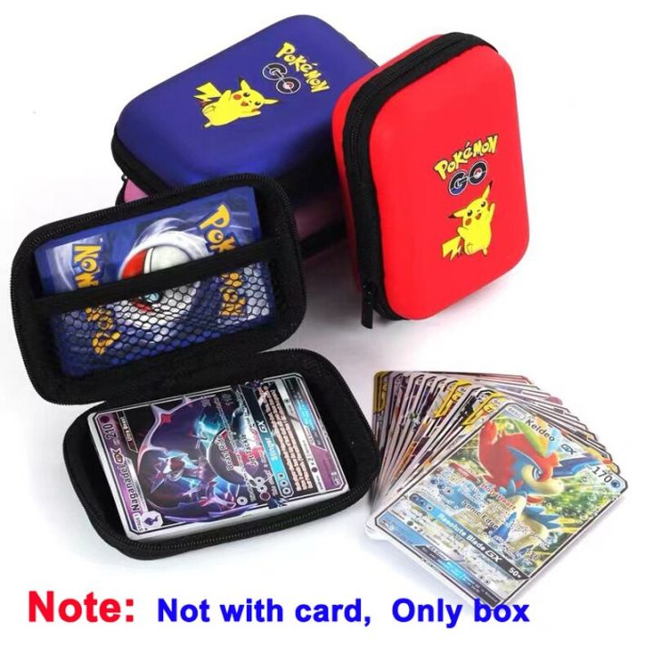 ที่เก็บการ์ดโปเกม่อนมีซิป55ช่องใส่อัลบั้มกระเป๋าเงิน-pikachu-กล่องเก็บการ์ดเกมสไตล์อังกฤษสเปน