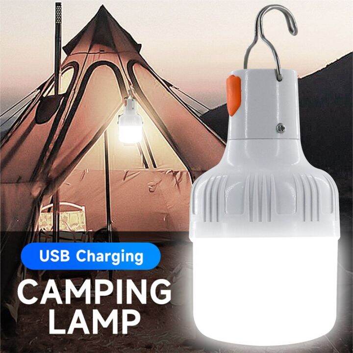 Outdoor USB Rechargeable LED Lamp Bulbs 30W Emergency Light Hook Up ...