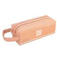 【CC】☒  Large Capacity Canvas School Stationery Storage Office Supplies Student