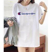 ▩❍☄ This champion 2023 new pure cotton short-sleeved T-shirt womens fashion loose large size age-reducing simple versatile top summer