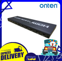 อุปกรณ์แปลงสัญญาณภาพ Onten OTN-7598 HDMI SPLITTER 1x8 เข้า 1 ออก 8  Support resolution 4K/30Hz รับประกัน 6 เดือน