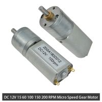 20GA180 DC 12V 15 60 100 150 200 RPM Micro Speed Gear Motor Reduction Gear Motors With Metal Gearbox Wheel Diy