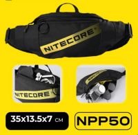 NITECORE NPP50 Cross Body กระเป๋าน้ำหนักเบาสะพายไหล่แฟชั่นกระเป๋าโพลีเอสเตอร์แบตสำรองโทรศัพท์มือถือหูฟังแพ็คกระเป๋า