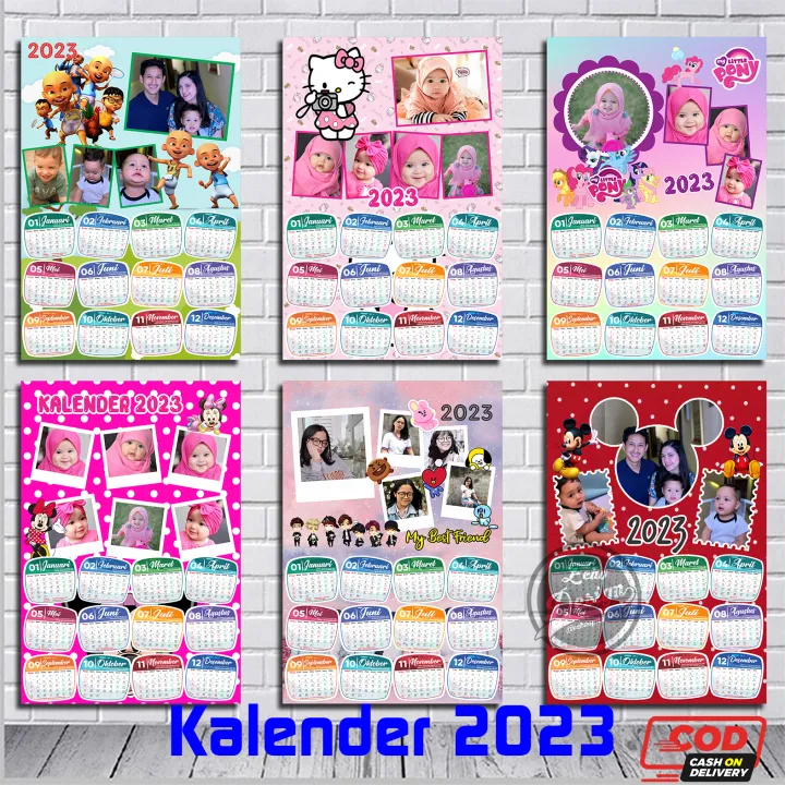 Kalender 2023 Pakai Foto / Kalender Custom / Kalender Foto Sendiri