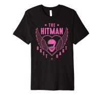 The Hitman Bret Hart 1 Color Skull Premium Tshirt