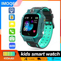 Smart Watch เด็ก Gps สำหรับเด็ก SOS ศัพท์นาฬิกา S Mart W Atch ใช้ซิมการ์ดภาพกันน้ำ IP67เด็กของขวัญ IOS Android Q19