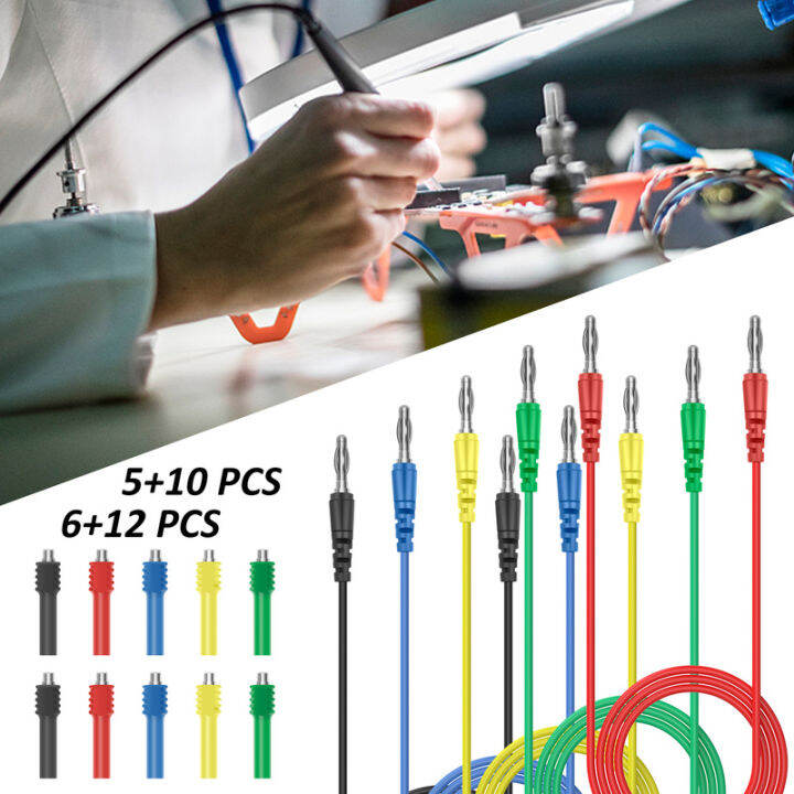 15/18Pcs Test Leads Kit 30V 5A Soft Flexible Insulated Jumper