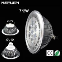 【✲High Quality✲】 sdis shop G53/Gu10 Es111 Qr111 Ar111โคมไฟ Led 14W สปอตไลท์7*2W ไฟอบอุ่นสีขาว/สีขาวธรรมชาติ/Cool สีขาวอินพุต Dc 12V/Ac85-265v