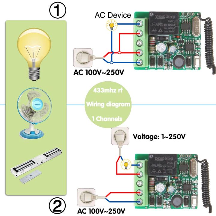 433mhz-wireless-remote-control-switch-ac-220v-1ch-remote-control-relay-receiver-have-common-pin-and-rf-transmitter-for-fan-light