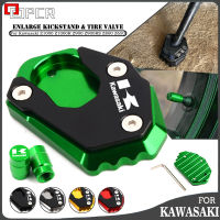 สำหรับ Kawasaki Z1000 Z1000R Z900 Z900RS Z800 Z650อุปกรณ์เสริมรถจักรยานยนต์ CNC Kickstand แผ่นรองเสริมแผ่นยางวาล์วฝาครอบ