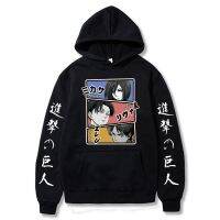 2023 NewAttack บน Titan Series พิมพ์ Plus กำมะหยี่ Plus ขนาดผู้ชายและผู้หญิง Casual Harajuku Hoodie สำหรับฤดูใบไม้ร่วงและฤดูหนาว