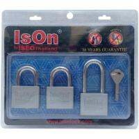 ?D - day!! กุญแจคีย์อะไลท์ ISON 899 CS50/3 50 MM 3 ตัว/ชุด กุญแจคล้อง KEY ALIKE PADLOCK ISON 899 CS50/3 50MM 3EA/SET