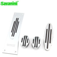 Savanini Footrest Clutch ke Gas Accelerator Pedal Pad No Drilling for MINI R56 F55 R53 Couper S Countryman Paceman MT car