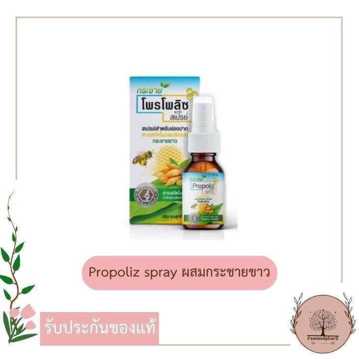 propoliz-mouth-spray-15ml-สูตรดั้งเดิม-สูตรกระชายขาว-โพรโพลิซ-เมาท์-สเปรย์-สำหรับช่องปาก-ผสมสารสกัดจากธรรมชาติ