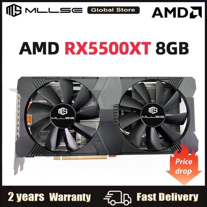 1 MLLSE Rx 5500Xt 8Gb การ์ดจอ128Bit GDDR6เกม AMD Radeon Rx 5500Xt 8Gb ...