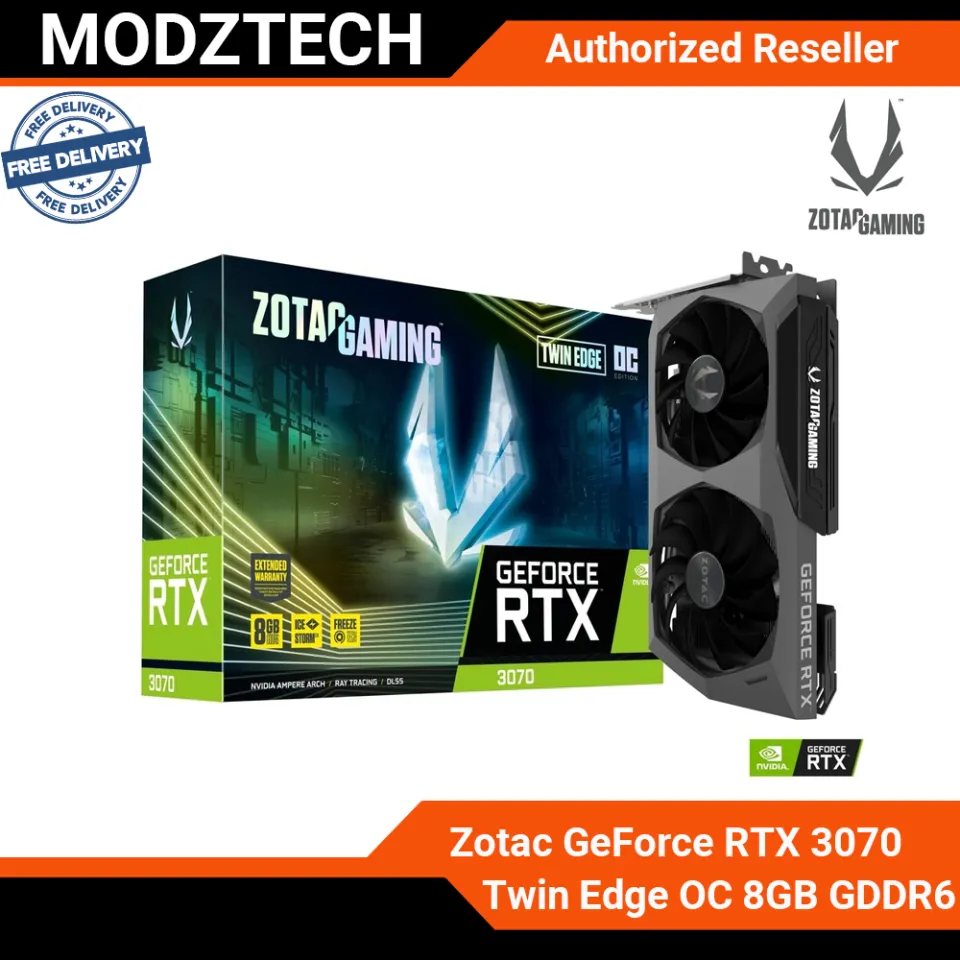 ZOTAC GAMING GeForce RTX 3070 Twin Edge OC 8GB GDDR6 (3+2 years