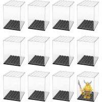 Acrylic Minifigure Display Case,Dustproof Stackable Building Block Display Box for Figurines Doll Collectibles Storage organizer