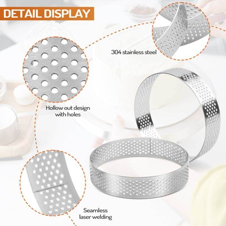 circular-stainless-steel-porous-tart-ring-bottom-tower-pie-cake-mould-baking-toolsheat-resistant-perforated-cake-mousse-ring-8cm