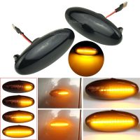 ♗☸❅ 2Pcs For Nissan Navara D22 NP300 1998-2005 Scroll Indicator Lamp LED Dynamic Turn Signal Side Marker Light Datsun Frontier Fiera