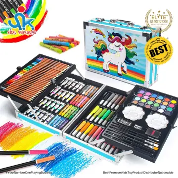 Crayola 140ct Art Set Kids' Rainbow Coloring Kit Holiday Gift, Craft  Supplies 