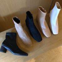 SALE? Oxford boots ?รองเท้าบูทหนังPUนิ่ม ทรงหัวตัด ด้านในบุซับในอย่างดี มี3สี