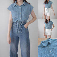 Denim crop เพียง 590.- สวยแพงปัง 1500 ก็ไม่เถียง เนื้อยีนส์ทอแบบนุ่มมือเบาสบาย สีสวย แบบสวย ดีไปหมด