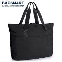 กระเป๋าเดินทางพับได้ BAGSMART ใหม่กระเป๋าโททกันน้ำ20L ถุงซิปกระเป๋าสะพายไหล่กระเป๋าถือสำหรับการเดินทางไปโรงเรียน