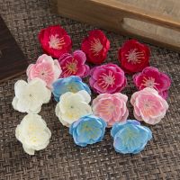 【CC】 50Pcs Silk Blossoms Wedding Wreaths Diy Scrapbooking Gifts Artificial Flowers