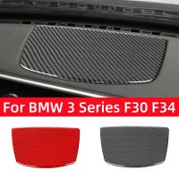 สำหรับ BMW 3 Series GT F30 F34 2013-2018อุปกรณ์เสริมคาร์บอนไฟเบอร์ภายในรถตราสารฮอร์นแผงตัดปกสติ๊กเกอร์ตกแต่ง