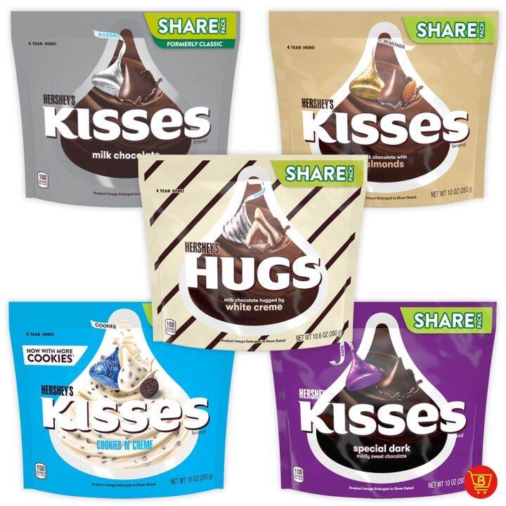 Delicious HERSHEY'S HUGS KISSES ChocolatePack | Lazada PH