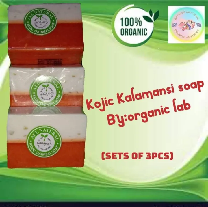 Kojic Oatmeal Soaps Original White with Spots Soaps Kojic Acid Soaps