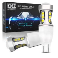 DXZ 2ชิ้น921 912 T15เลนส์ LED W16W T16 Canbus หลอดไฟ3030 18D สัญญาณเลี้ยวรถถอยหลังเบรคสำรองโคมไฟอัตโนมัติ12V 1000LM