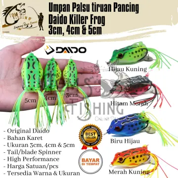 Umpan Pancing gabus kodok rumbai 3cm