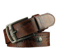 MR เข็มขัดหนัง เข็มขัดผู้ชาย - Mens leather belt รุ่น BLTM-ZK803 (B99-001) ขนาด 3.7 ซ.ม.*110 ซ.ม. จากร้าน Man Rewards