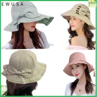 EWUSA สาวๆ แฟชั่นสำหรับผู้หญิง หมวกโบสถ์ bowler Cloche ที่พันศีรษะ หมวกล่าสัตว์ตกปลา หมวกบีนนี่ หมวกชายหาดฤดูร้อน หมวกกันแดดหมวก หมวกทรงถัง หมวกชาวประมงหมวก