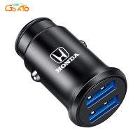 GTIOATO หัวชาร์จในรถ 2พอร์ต USB หัวชาร์จเร็ว ที่ชาร์จแบตในรถยนต์ 12-24V สำหรับ Honda City Jazz HRV Civic Brio Accord BRV Mobilio CRV Vezel Odyssey Fit