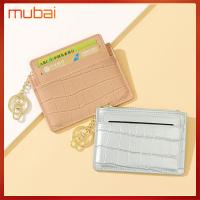 MUBAI พร้อมซิปรูด กระเป๋าใส่บัตร เล็กๆน้อยๆ แบบพกพาได้ กระเป๋าใส่บัตรเครดิต ของใหม่ หนังพียู กระเป๋าใส่เหรียญ สำหรับผู้หญิง