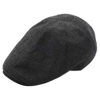 Beret Men Women Vintage Plaid Berets Hats Casual Winter Outdoor Warm Beret Flat Cap Duckbill Caps